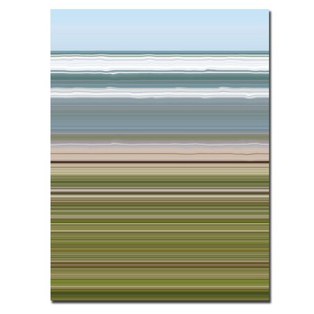 Michelle Calkins 'Sky Water Beach Grass' Canvas Art,24x32